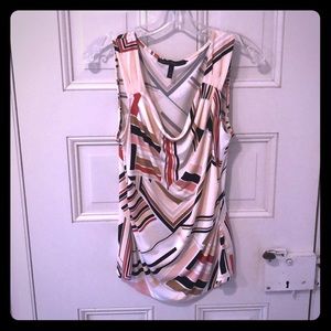 Collage Stripe Scoop Neck Top